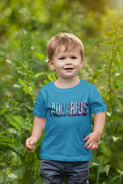 Aquarius Kids Tee - Fun Astrology Shirt, Zodiac Gift, Unique Birthday Present, Cool Graphic Tee, Astrology Fashion