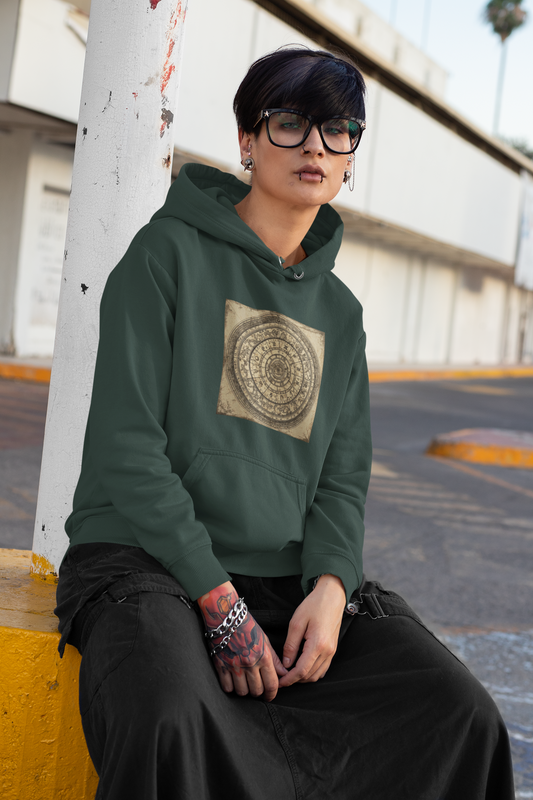 Mystic Mandala Hoodie – Vintage Sacred Geometry Pullover