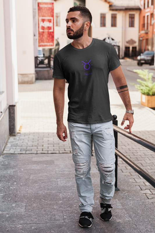 Taurus Zodiac T-Shirt — Minimal Purple Astrology Tee
