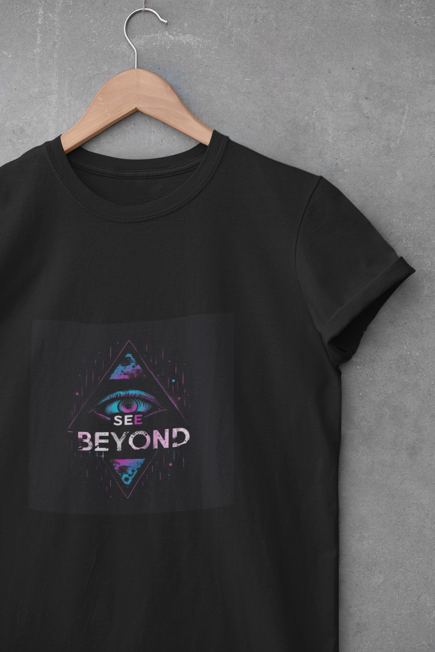 Cosmic Vision T-Shirt - Vibrant Graphic Tee for Art Enthusiasts, Unisex Gift, Everyday Wear, Festival Style, See Beyond Design