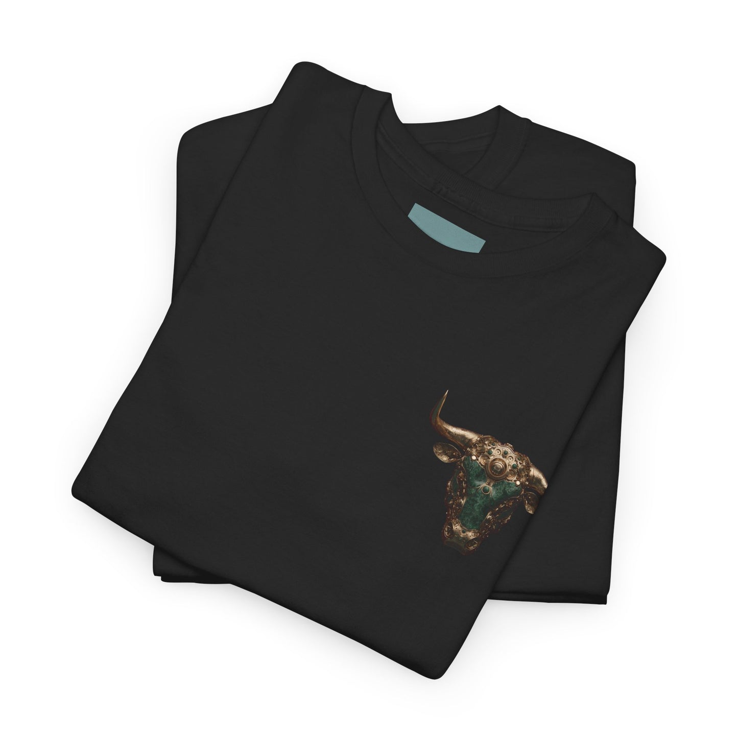 Bull Art Unisex Heavy Cotton Tee | Casual Wear, Gift for Him, Art Lover Apparel, Unique T-Shirt, Artistic Graphic Tee