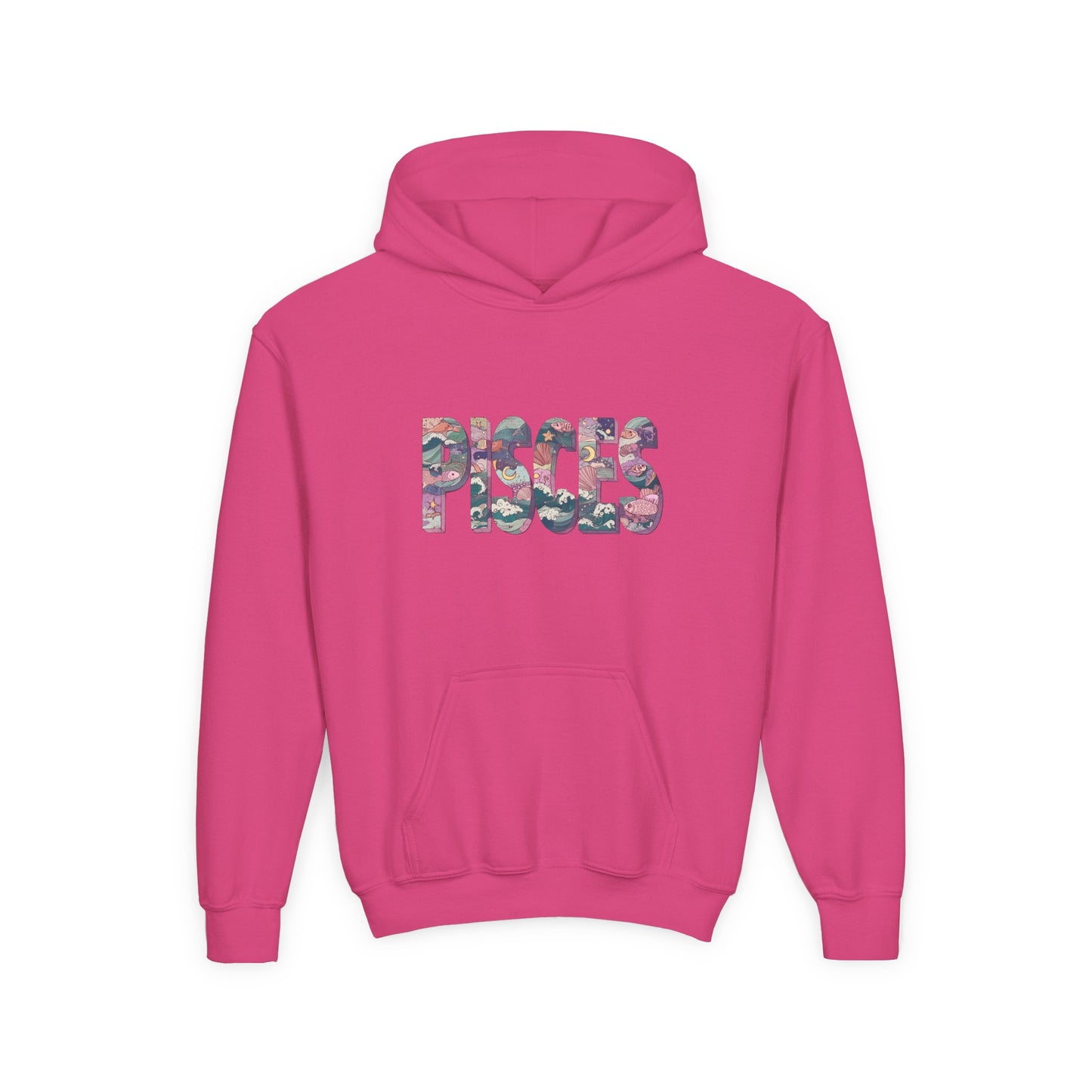 Pisces Youth Hoodie, Trendy Zodiac Sweatshirt for Teens, Astrological Gift, Astrology Lover Apparel, Perfect for Birthdays and Celebrations