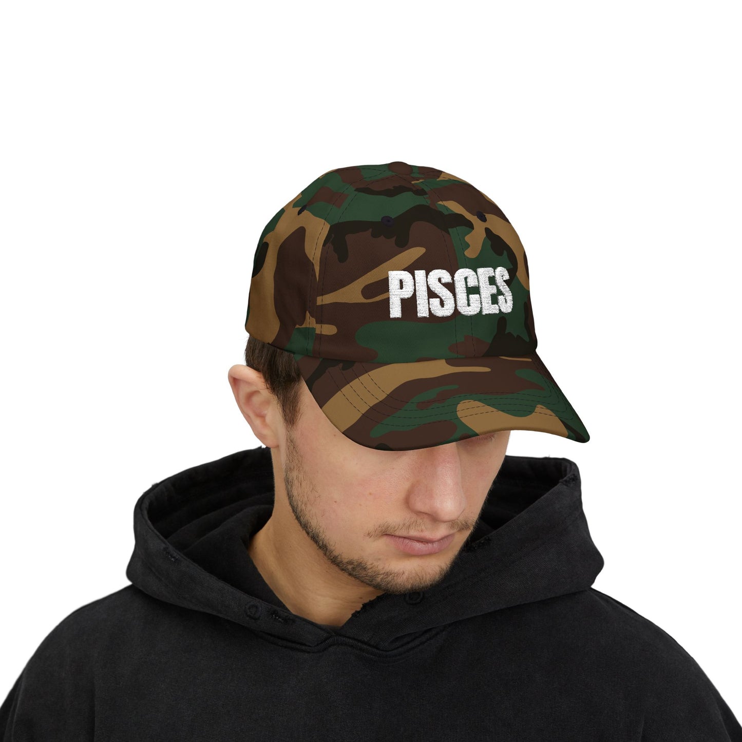 Pisces Dad Cap — Embroidered Zodiac Baseball Hat