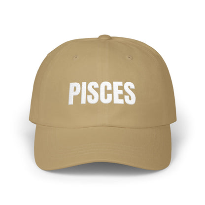 Pisces Dad Cap — Embroidered Zodiac Baseball Hat