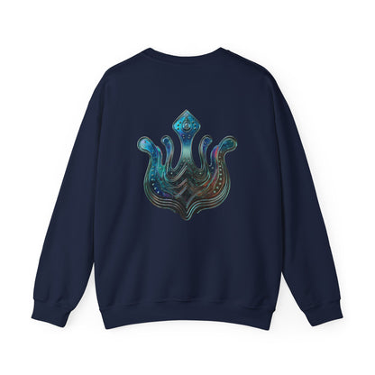 Air Element Aquarius Crewneck Sweatshirt | ♒ Rebel Flow | Psychedelic Zodiac Apparel