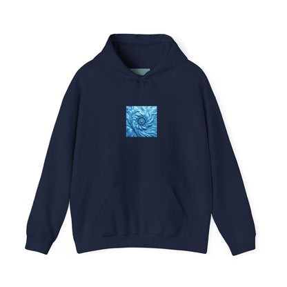 Ocean Swirl Hoodie - Cozy Unisex Sweatshirt for Artsy Souls, Perfect for Gift-Giving, Relaxation, and Casual Wear
