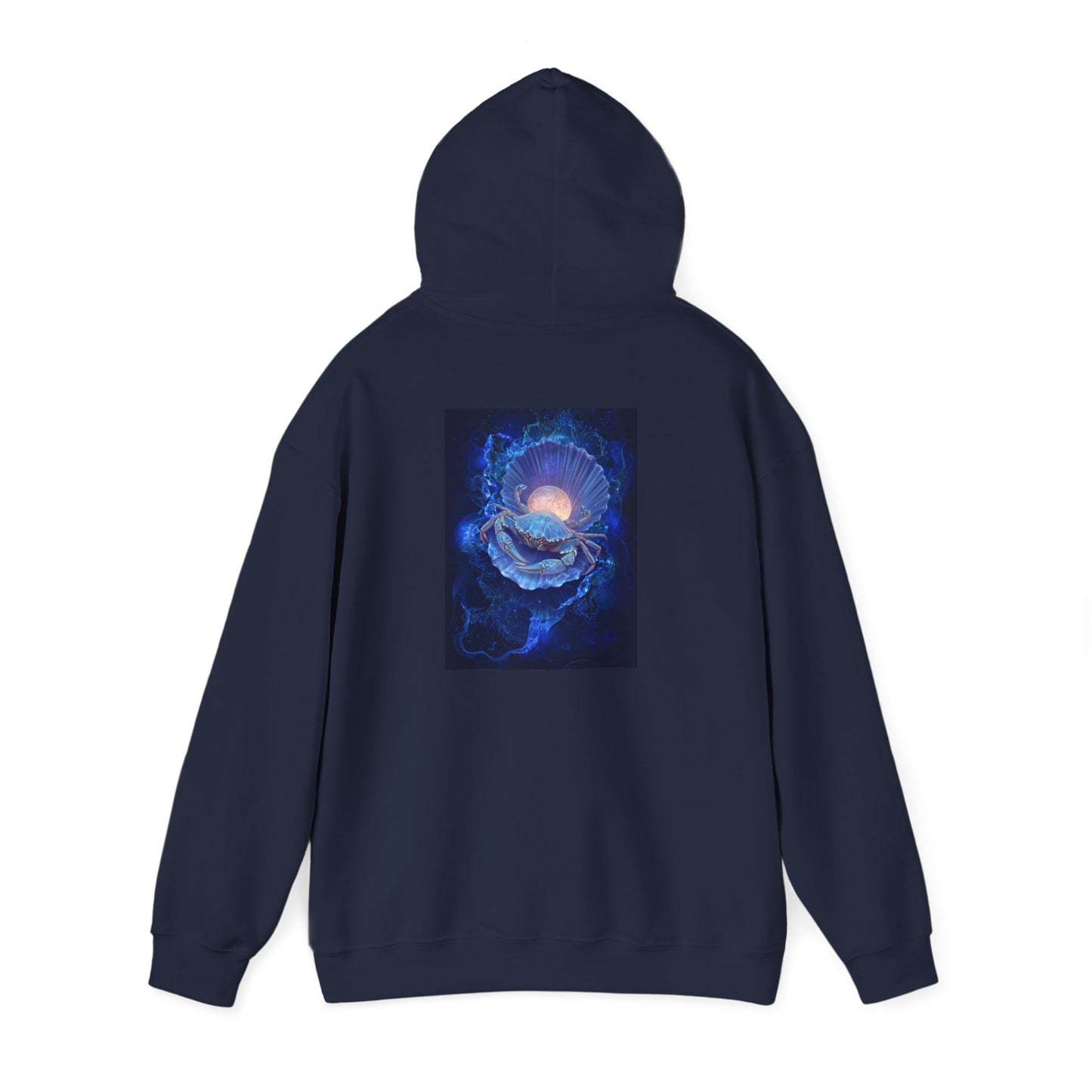 Cancer Water Element Cosmic Blossom Hoodie - Zodiac Nurturer Pullover, Astrology Gift, Celestial Flower Design