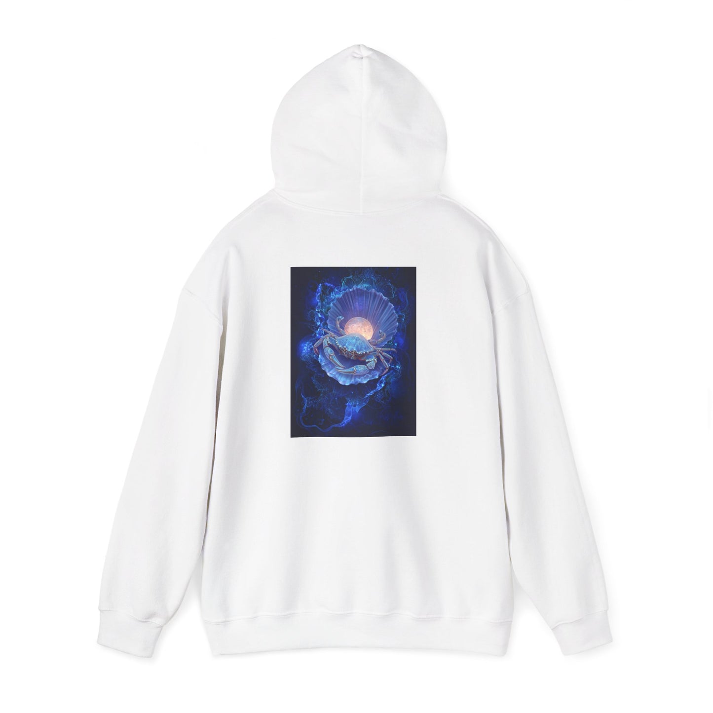 Cancer Water Element Cosmic Blossom Hoodie - Zodiac Nurturer Pullover, Astrology Gift, Celestial Flower Design