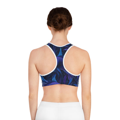Water Element Pisces Sports Bra | ♓ Ocean-Inspired | Psychedelic Activewear