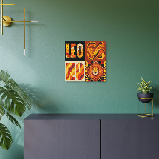 Leo Metal Art Sign, Zodiac Decor, Astrological Home Decor, Lion Art, Unique Gift for Leo, Personalized Wall Art