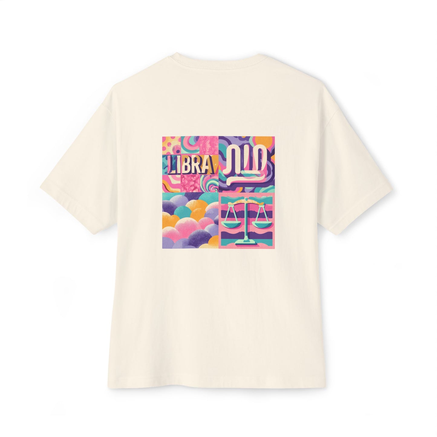 Libra Unisex Oversized Boxy Tee | Astrology Shirt, Zodiac Tee, Astrology Gift, Horoscope Apparel, Libra Season Outfit