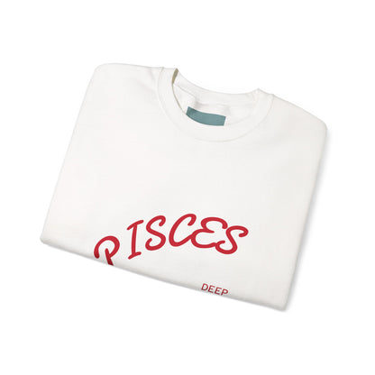 Water Element Pisces Crewneck Sweatshirt | ♓ Mystical Fish | Psychedelic Zodiac Apparel