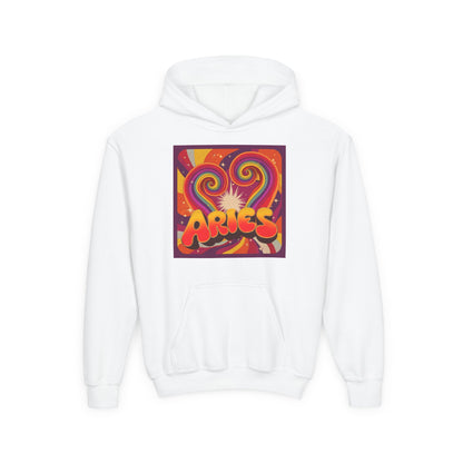 Aries Zodiac Hoodie, Youth Astrology Sweatshirt, Celestial Gift, Horoscope Apparel, Astrology Clothing, Birthday Gift for Aries