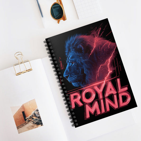 Fire Element Leo Notebook | ♌ Bold Royal Mind | Psychedelic Spiral Journal