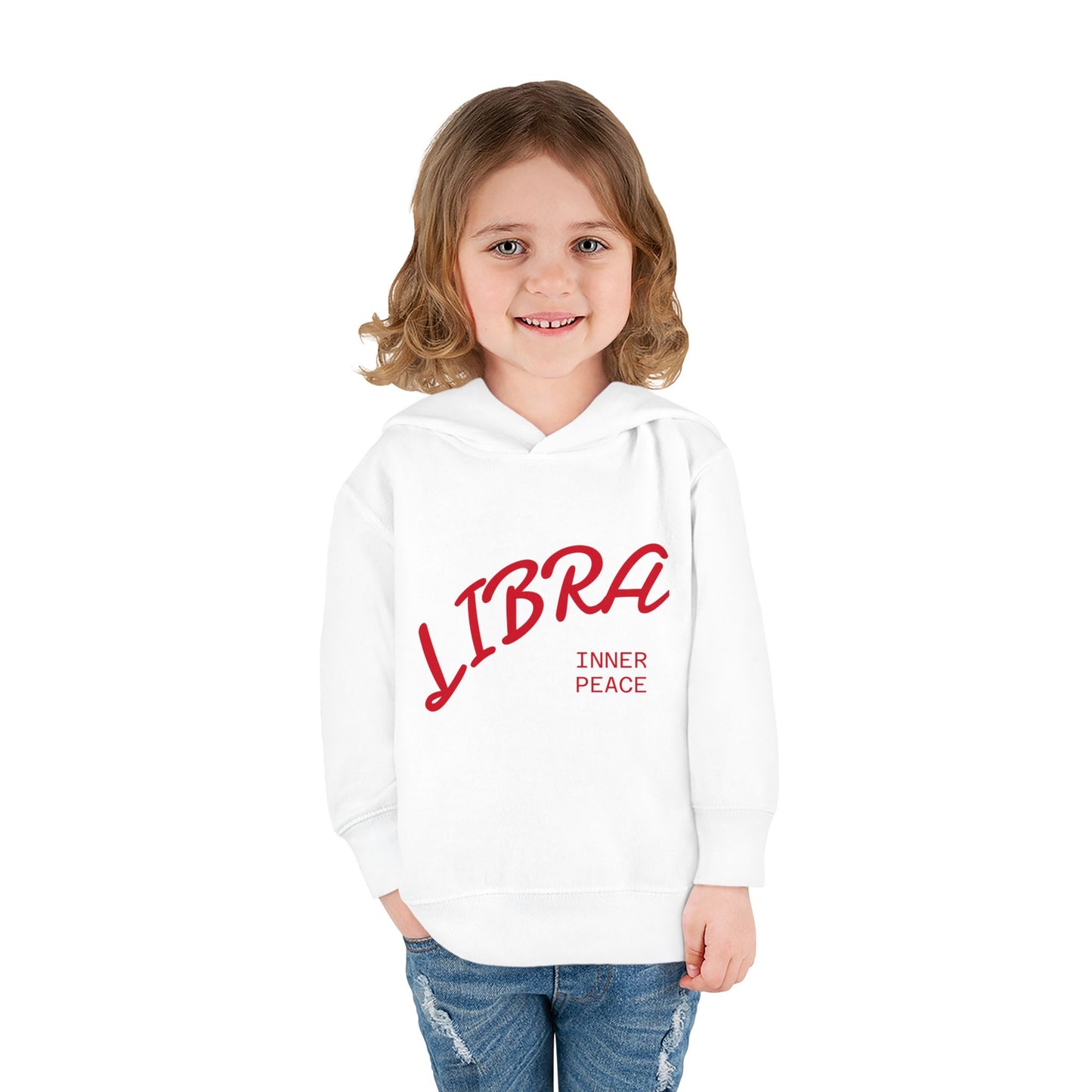 Air Element Libra Toddler Hoodie | ♎ Harmony Scales | Psychedelic Zodiac Sweatshirt