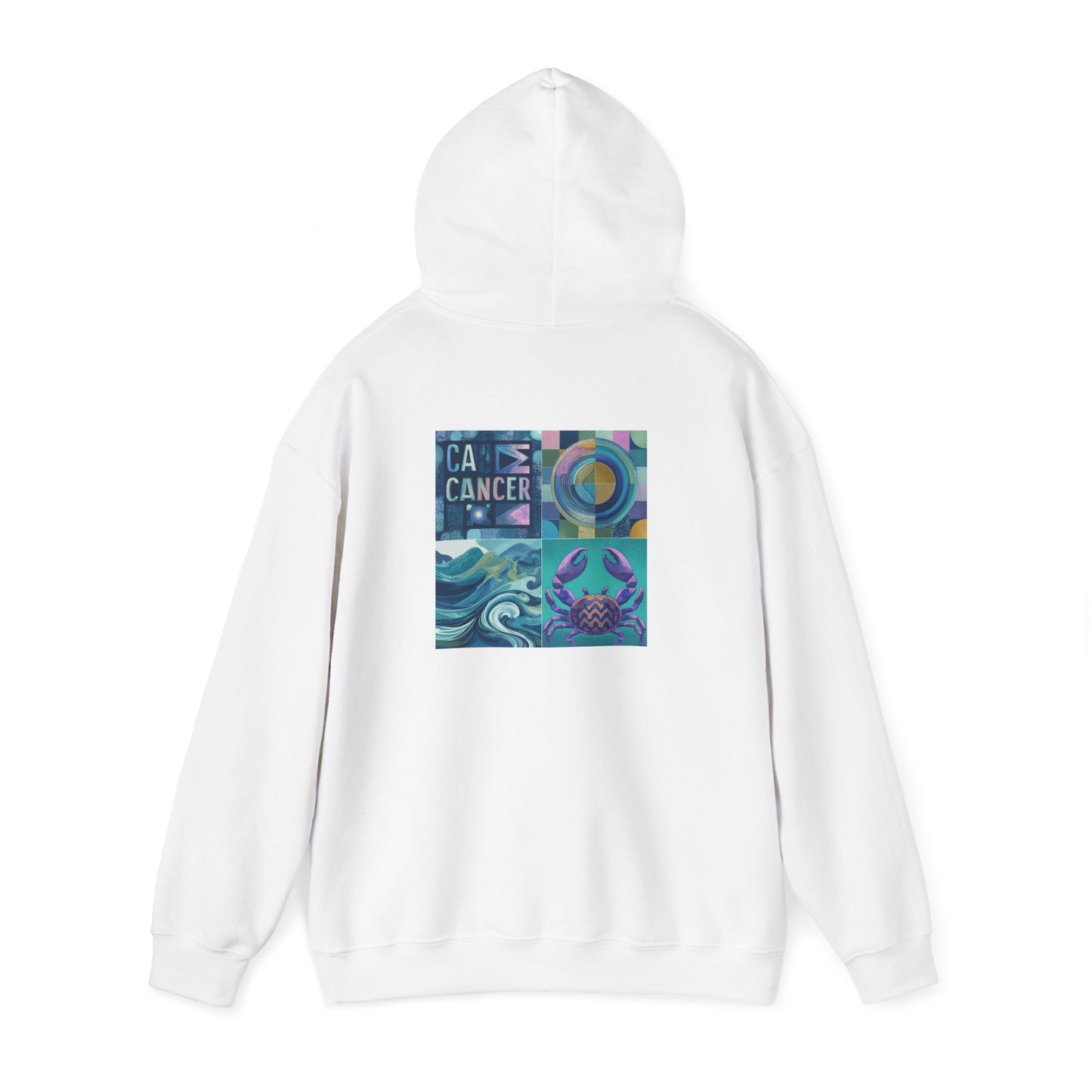 Cancer Awareness Hooded Sweatshirt, Unisex Hoodie, Supportive Gift, Comfortable Sweatshirt, Empowerment Apparel, Zodiac Print