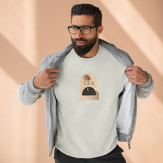 Leo Zodiac Sweatshirt — Minimal Astrological Crewneck
