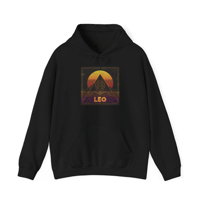 Leo Pyramid Hoodie - Unisex Zodiac Sweatshirt
