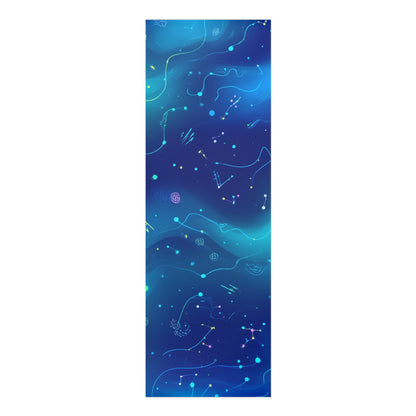 Galactic Foam Yoga Mat - Starry Night Design, Exercise, Meditation, Gift for Yogis, Home Decor, Self-Care, Cosmic Vibes