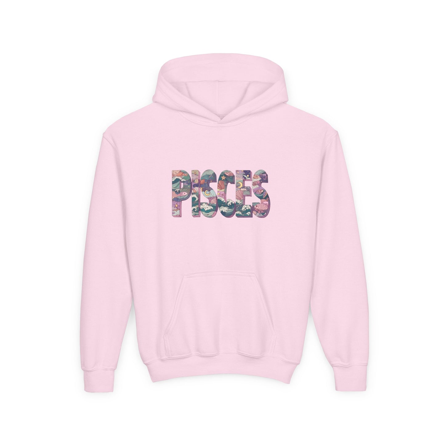 Pisces Youth Hoodie, Trendy Zodiac Sweatshirt for Teens, Astrological Gift, Astrology Lover Apparel, Perfect for Birthdays and Celebrations