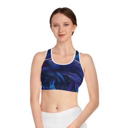 Water Element Pisces Sports Bra | ♓ Ocean-Inspired | Psychedelic Activewear