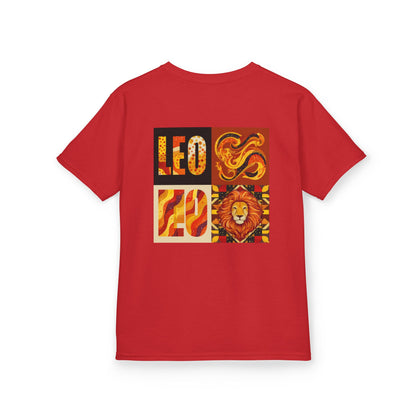 Leo Kids Cotton Tee - Perfect for Birthdays, Astrology Lovers, Gift for Leo Season, Zodiac Tops, Fun Kids Apparel
