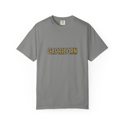 Capricorn Garment-Dyed T-Shirt, Zodiac Sign Tee, Astrology Gift, Unisex Shirt, Birthday Gift, Casual Wear