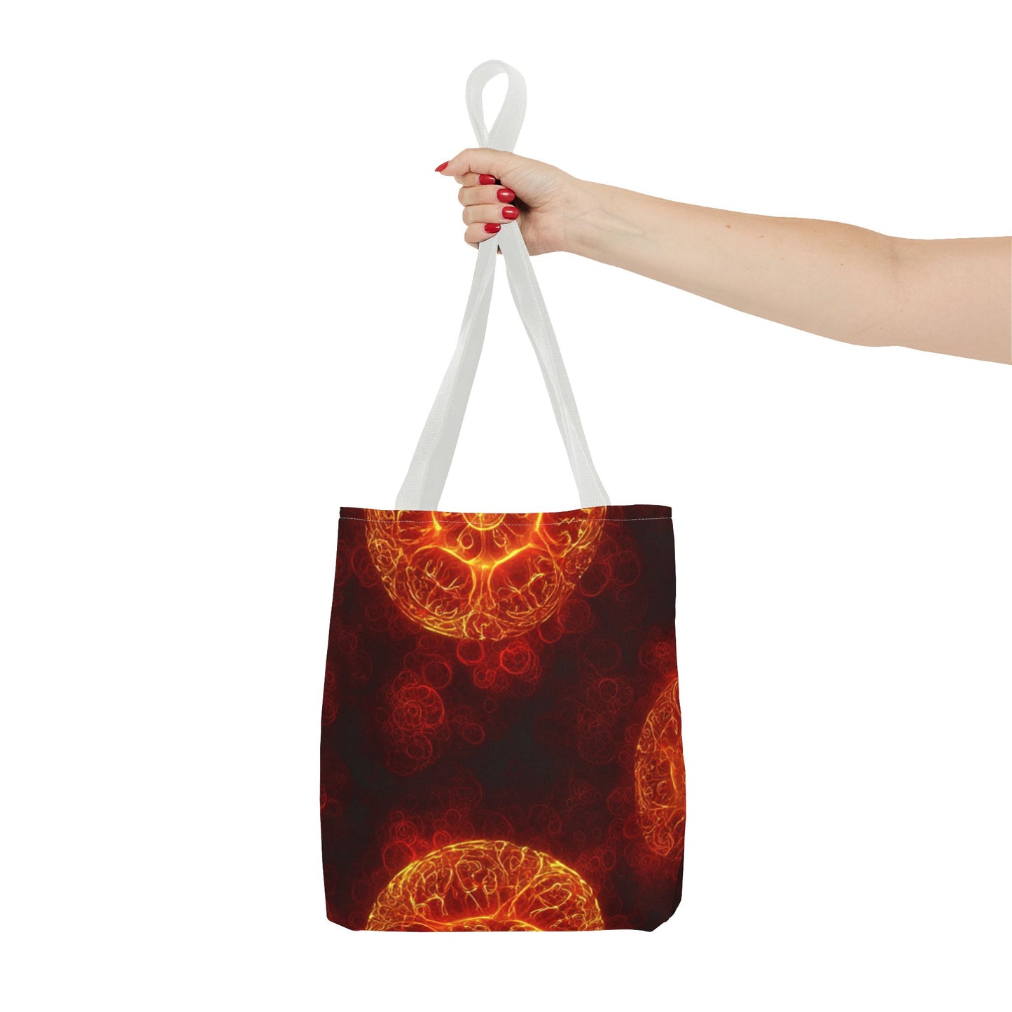 Fiery Abstract Tote Bag, Bohemian Style Bag, Unique Art Tote, Summer Beach Bag, Gift for Her