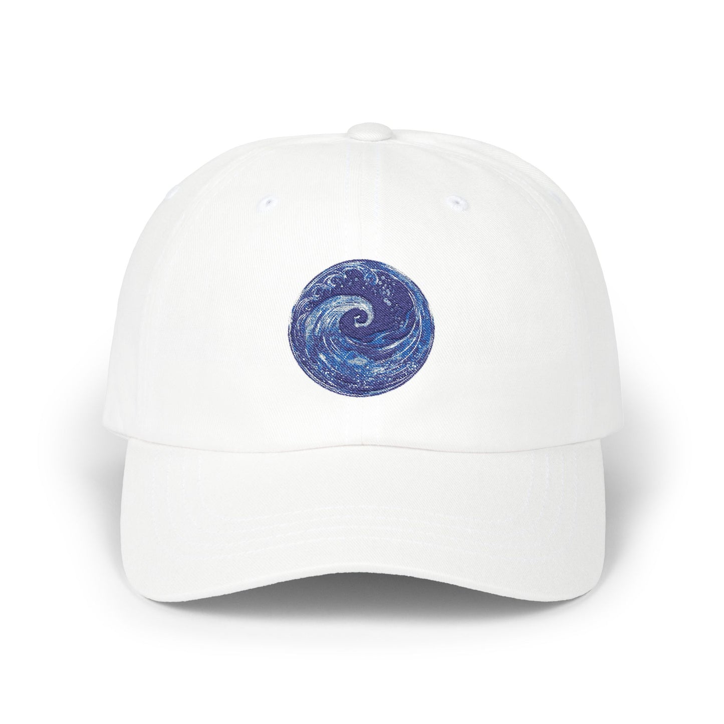 Stylish Classic Dad Cap with Glittery Ocean Design - Perfect for Beach Days, Casual Outings, Gifts for Dads & Outdoor Adventures