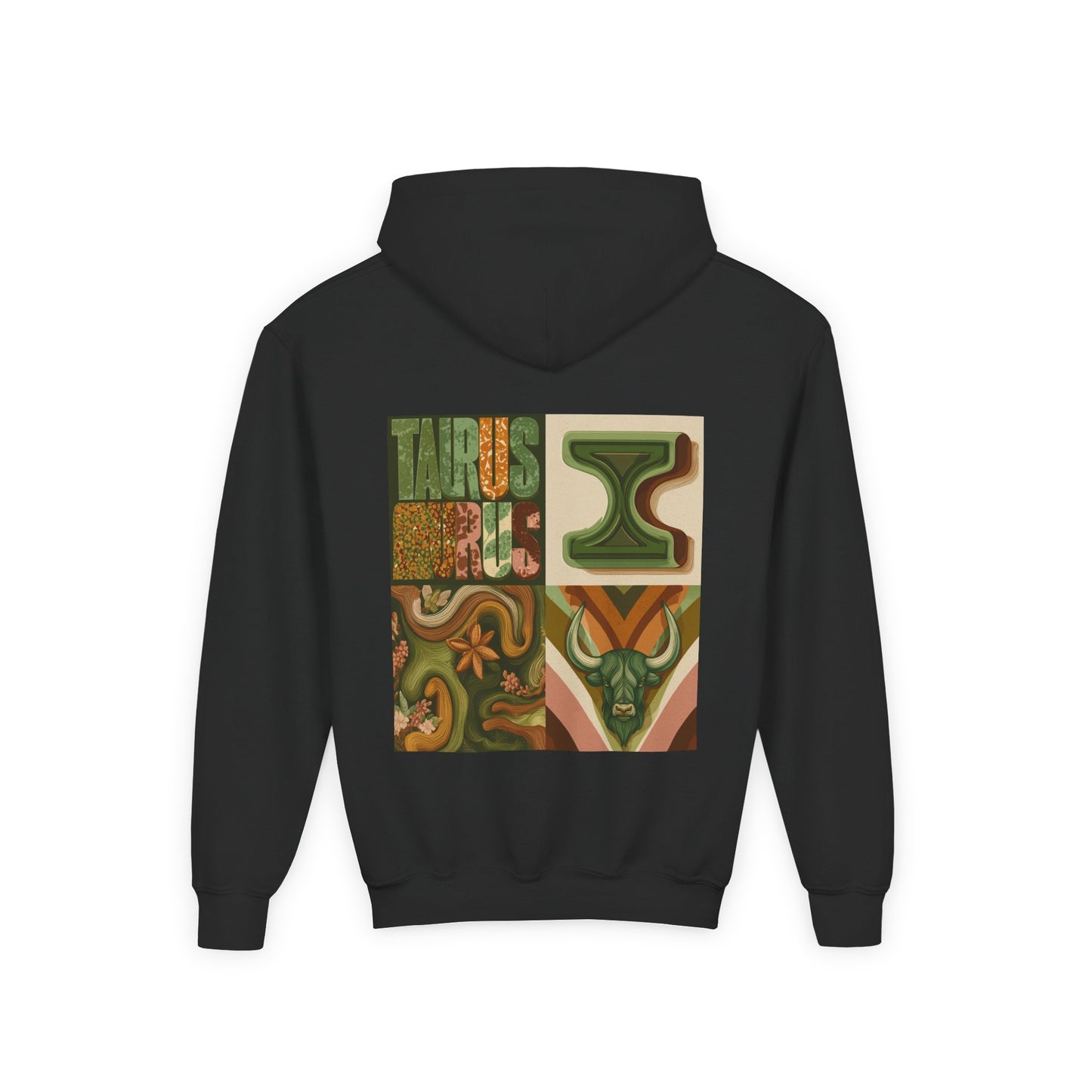 Taurus Hooded Sweatshirt | Youth Heavy Blend | Zodiac Astrology Gift, Astrology Hoodie for Kids, Taurus Apparel, Birthday Gift, [...]