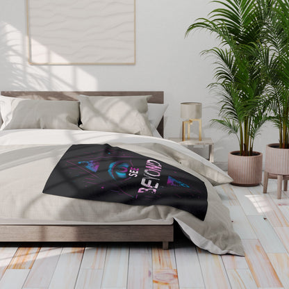 Cosmic Arctic Fleece Blanket | Warm & Cozy Home Decor, Perfect for Chill Nights, Gift for Dreamers, Celestial Art, Unique Throw