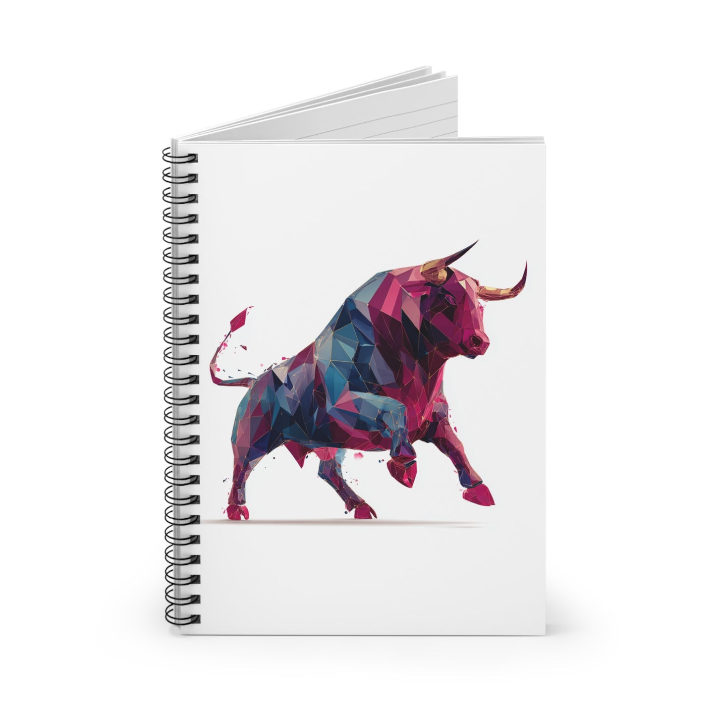 Earth Element Taurus Notebook | ♉ Vibrant Bull | Psychedelic Spiral Journal