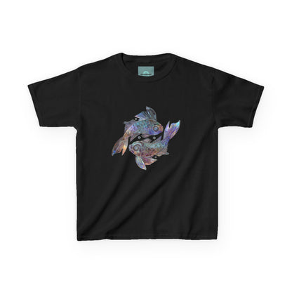 Water Element Pisces Kids Tee | ♓ Mystical Fish | Psychedelic Youth Shirt