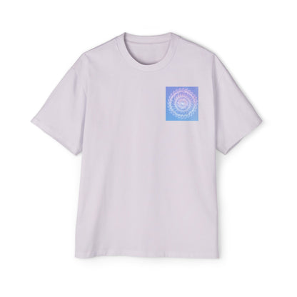 Men's Heavy Oversized Tee with Spiraled Design, Comfortable Graphic Fashion, Casual Wear, Relaxed Fit Top, Gift for Art Lovers