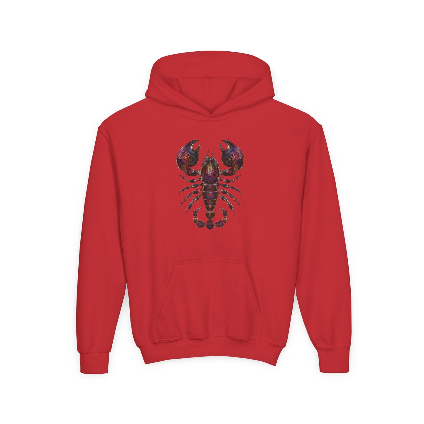 Water Element Scorpio Youth Hoodie | ♏ Mystical Scorpion | Psychedelic Zodiac Sweatshirt