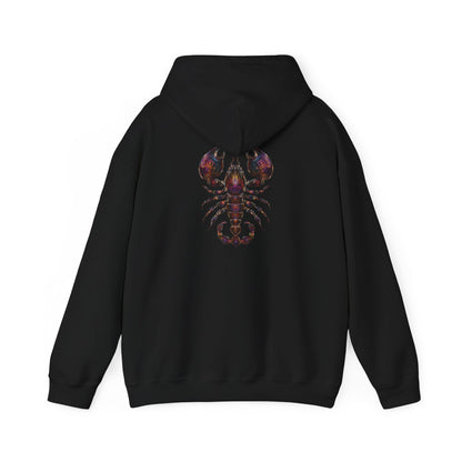 Water Element Scorpio Hooded Sweatshirt | ♏ Mystical Scorpion | Psychedelic Zodiac Hoodie