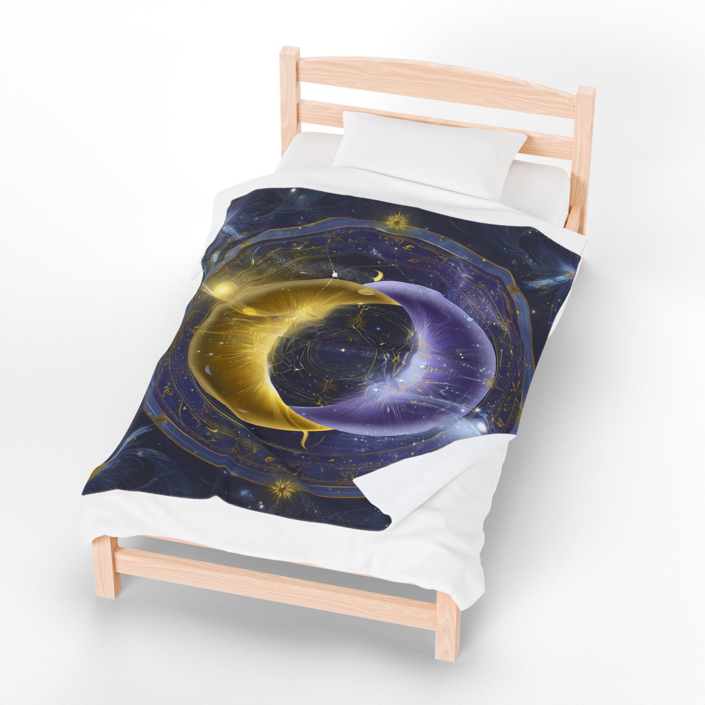 Celestial Velvet Blanket, Cozy Throw for Stargazers, Dreamy Home Decor, Spiritual Gift, Galactical Design for Meditation