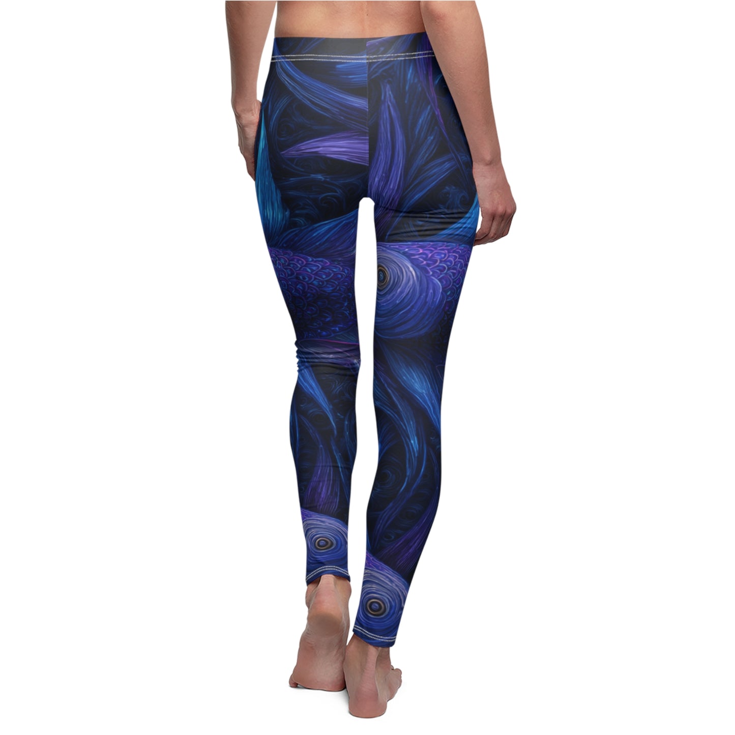 Water Element Pisces Leggings | ♓ Vibrant Artistic | Psychedelic Workout Tights
