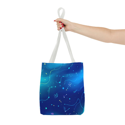 Celestial Tote Bag, Cosmic Tote, Universe Shopper, Astral Bag, Galaxy Gift, Starry Accessory