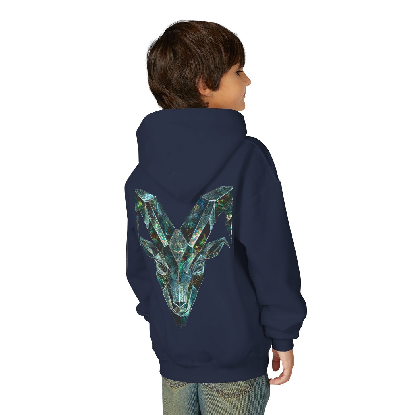 Earth Element Capricorn Hooded Sweatshirt | ♑ Mountain Ram | Psychedelic Zodiac Hoodie