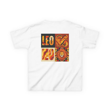 Leo Kids Cotton Tee - Perfect for Birthdays, Astrology Lovers, Gift for Leo Season, Zodiac Tops, Fun Kids Apparel