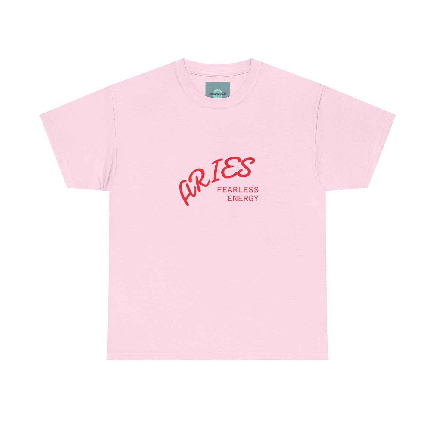 Customisable Aries Fearless Energy Tee, Unisex Cotton T-shirt, Zodiac Sign Gift, Astrology Apparel, Trendy Graphic Tee, Birthday Gift