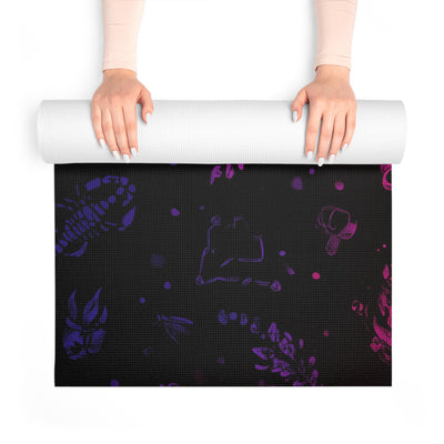 Stylish Foam Yoga Mat, Non-Slip Yoga Exercise Mat, Fitness Mat for Home, Gym, Meditation, Birthday Gift