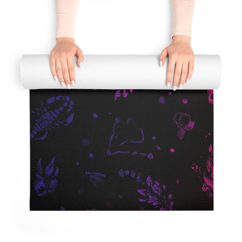 Stylish Foam Yoga Mat, Non-Slip Yoga Exercise Mat, Fitness Mat for Home, Gym, Meditation, Birthday Gift
