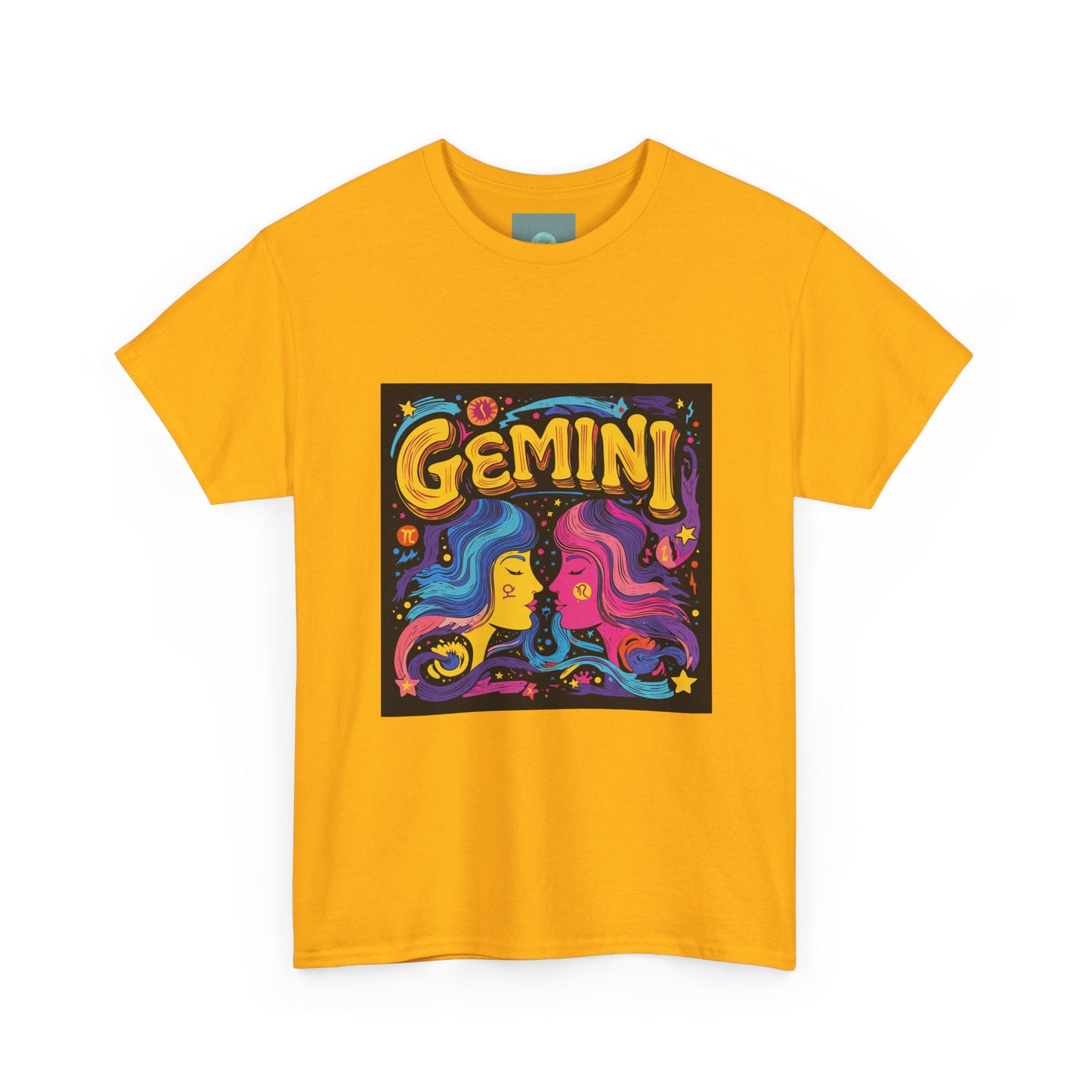 Gemini Unisex Heavy Cotton Tee - Celebrate Your Zodiac Sign, Astrology Shirt, Horoscope Gift, Stylish Graphic Tee, Birthday Gift
