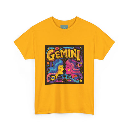 Gemini Unisex Heavy Cotton Tee - Celebrate Your Zodiac Sign, Astrology Shirt, Horoscope Gift, Stylish Graphic Tee, Birthday Gift