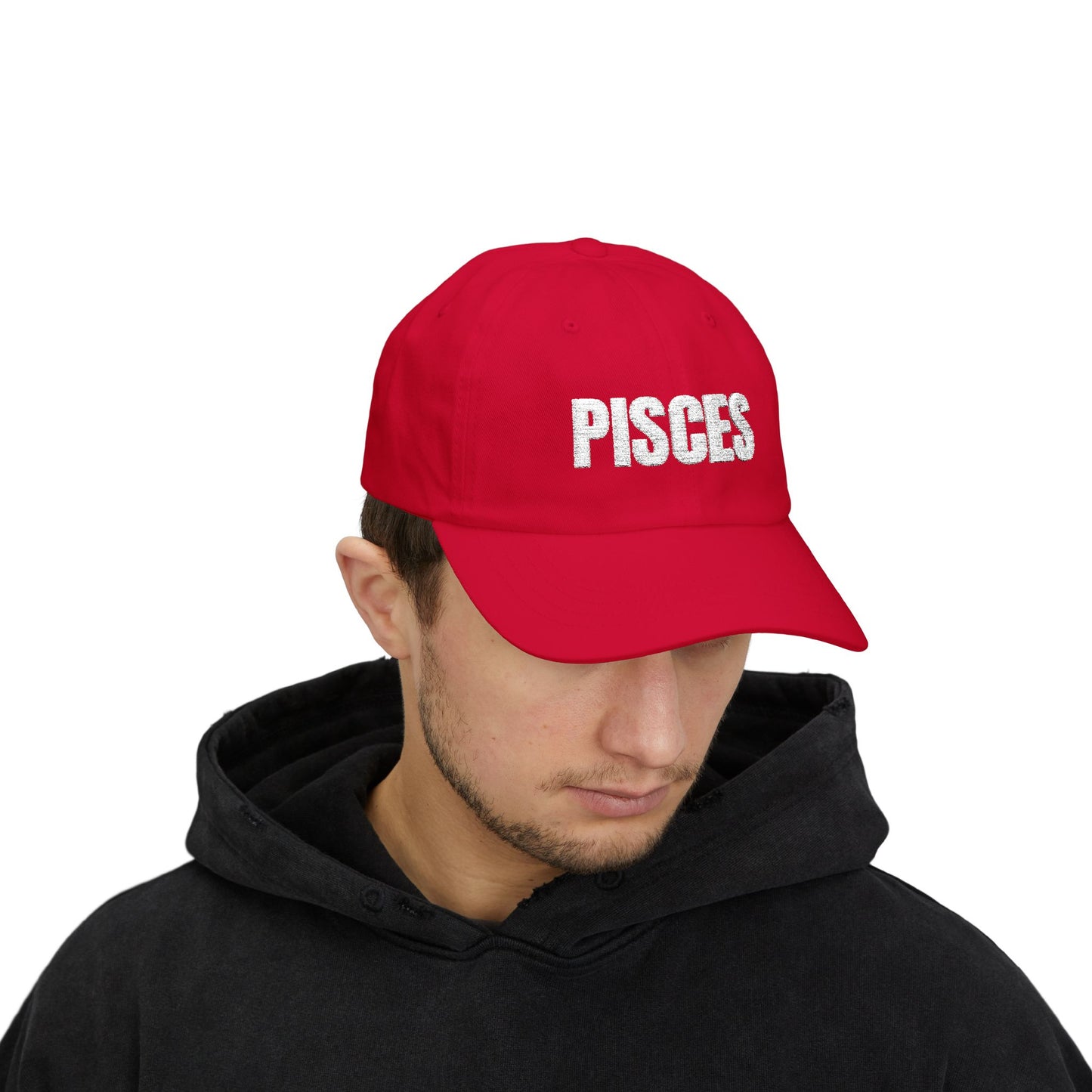 Pisces Dad Cap — Embroidered Zodiac Baseball Hat