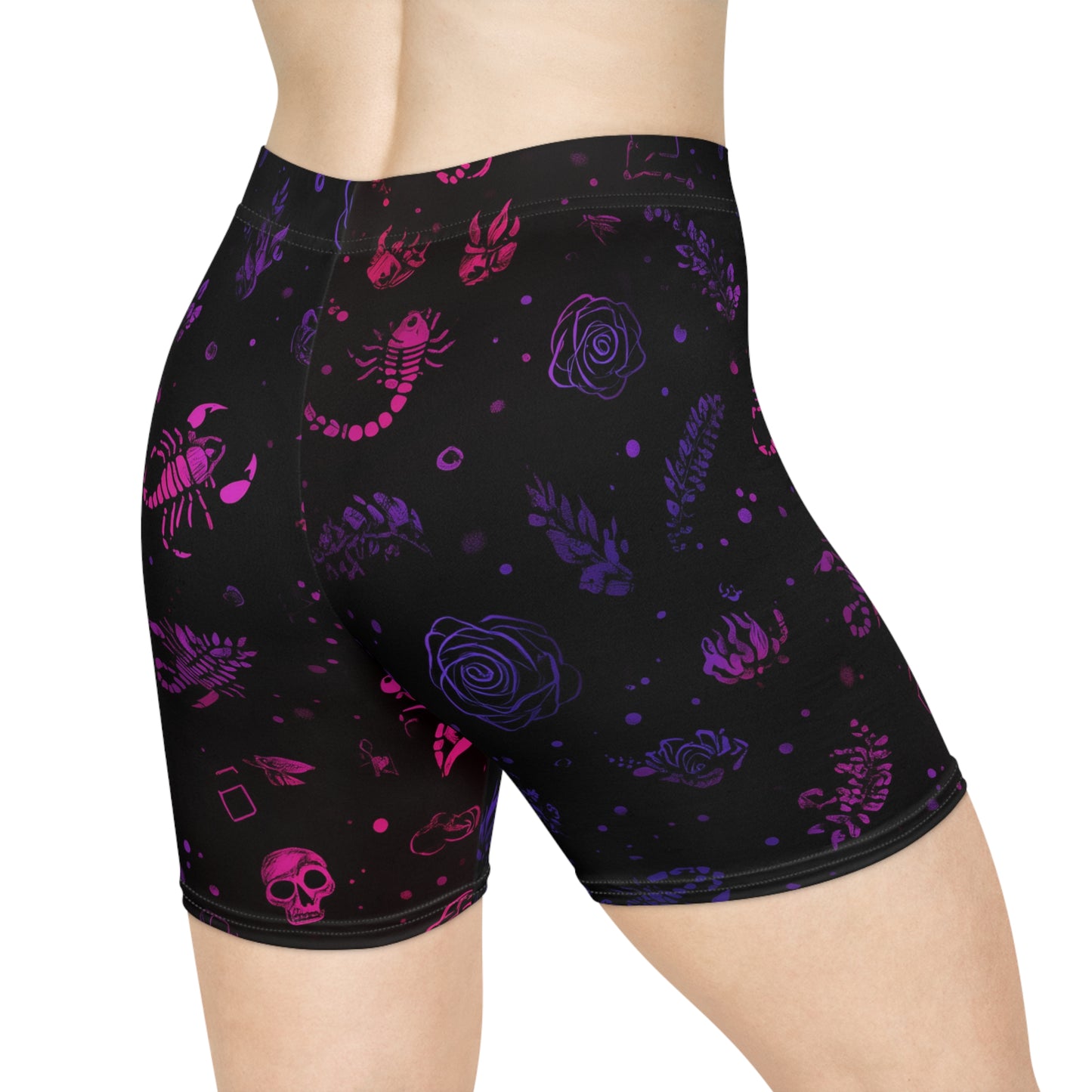 Biker Shorts Scorpio Zodiac Design