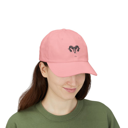 Classic Dad Cap with Unique Ram Design, Perfect for Casual Outings, Father's Day Gift, Outdoor Adventures, Trendy Fashion