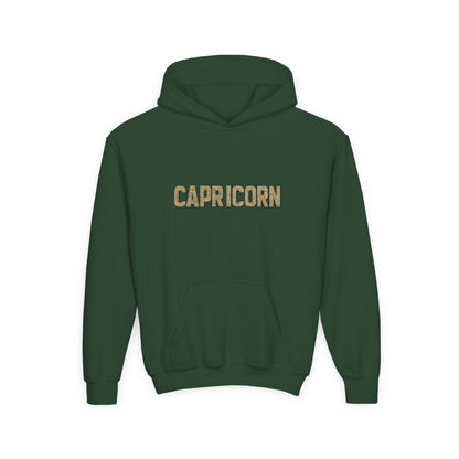 Capricorn Youth Hoodie, Zodiac Sweatshirt, Astrology Gift for Teens, Birthday Present, Cozy Layer for Celebrations